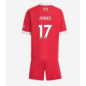 Liverpool Curtis Jones #17 Hemmaställ Barn 2025-26 Kortärmad (+ Korta byxor)